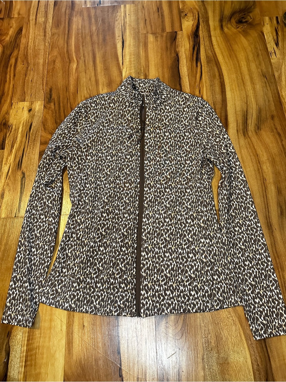Tommy Bahama Everyday Active Jacket XS Leopard Animal Print Full Zip Stretch - Picture 6 of 9